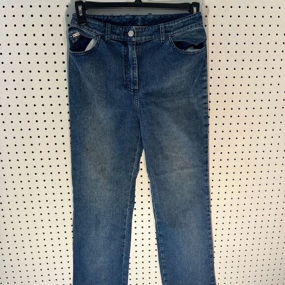 St. John sport denim straight denim jeans - Picture 1 of 7
